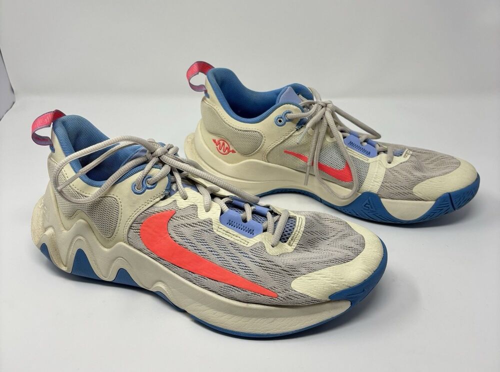 Nike Giannis Immortality 2 Men's Size 9 Basketball Shoes Coconut Milk Hot Punch